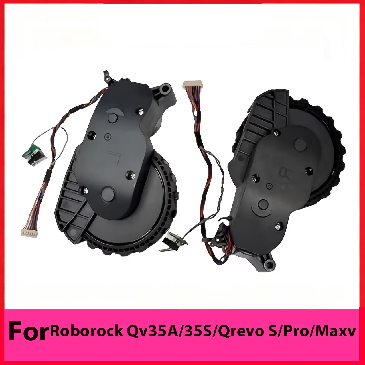Wheel Cleaner Alloy - Roborock Qv35A/35S/Qrevo S/Pro/Maxv ロボット掃除機用交換駆動パワーホイール、ロボットホイール追加パーツ