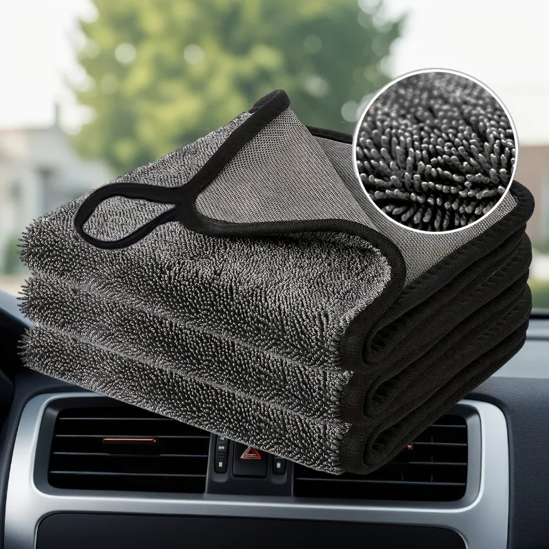 Microfiber Towel Detailing - 500GSMカーケアウォッシュタオル 超吸水乾燥クロス マイクロファイバーカークリーニングタオル ディテーリングケア用