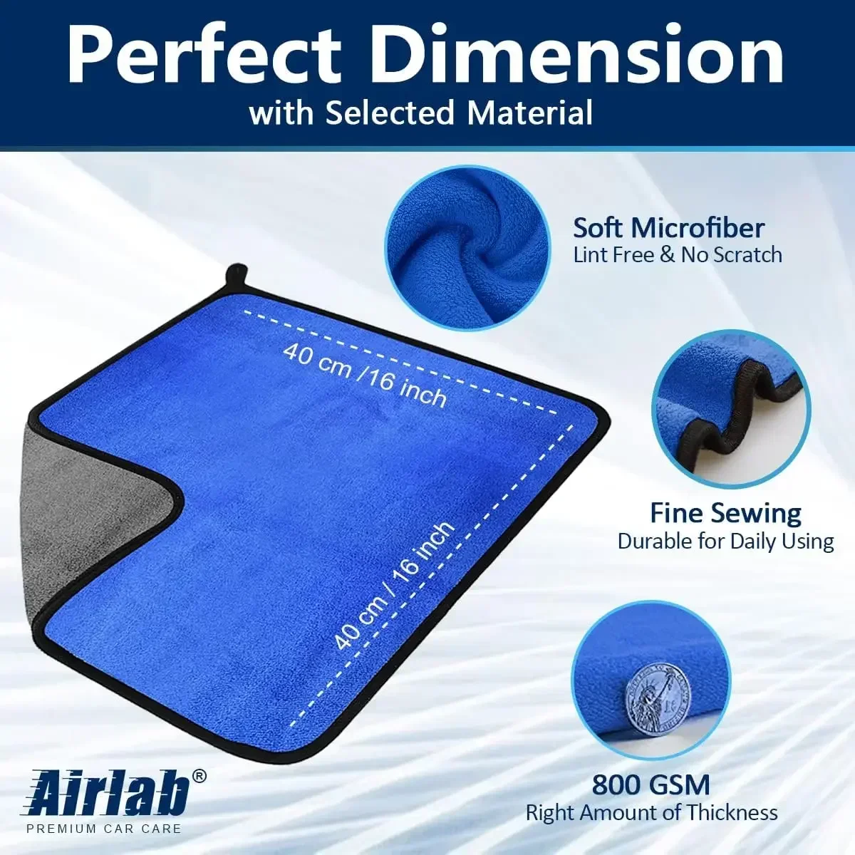 マイクロファイバークリーニングタオル 超ソフト 超吸収性 車 - Microfiber Towel Detailing のレビューと価格